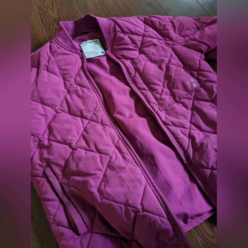 Frank and Oak reversible bomber jacket